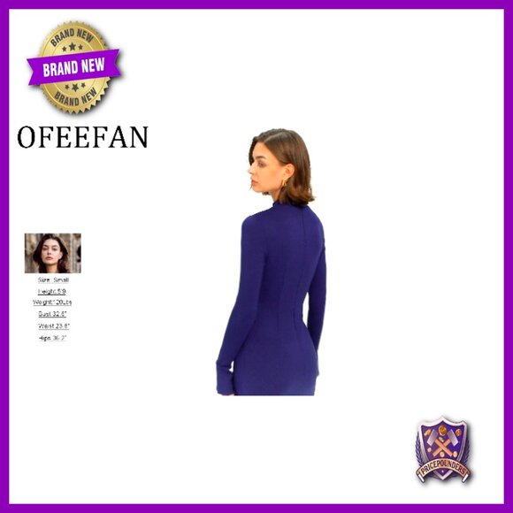 Long Sleeve Mock Neck Bodycon Mini Dress Elegant Party Club Wear Y2K Chic - Picture 5 of 7